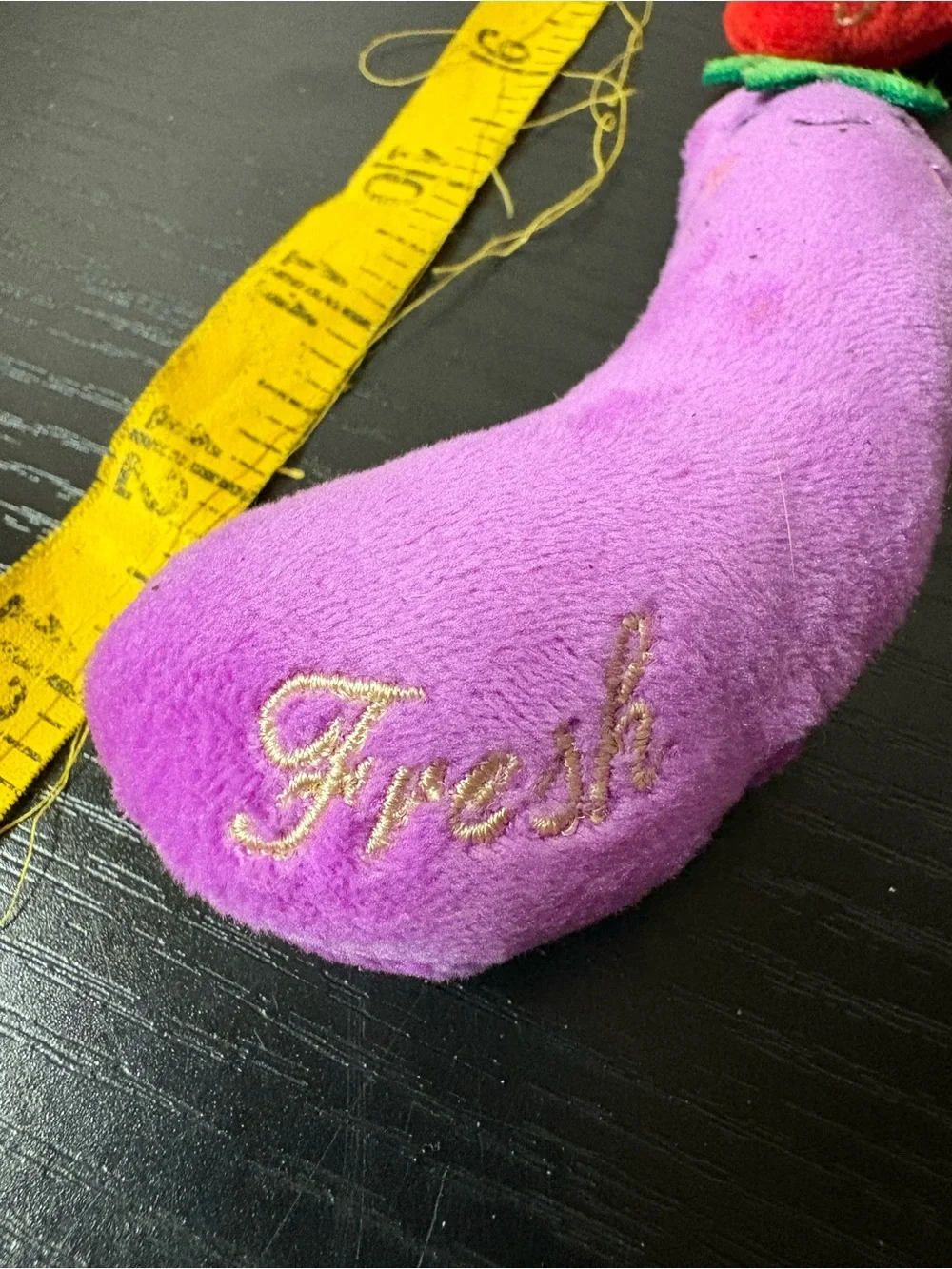 Fresh Vegetable Plush Cat Toys Set of 3 Corn Chili Eggplant NIP